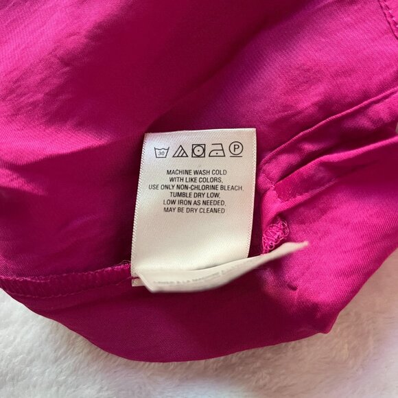 Maeve By Anthropologie Womens Pink Sleeveless V-Neck Tank Top Blouse Size 4 - Picture 8 of 9